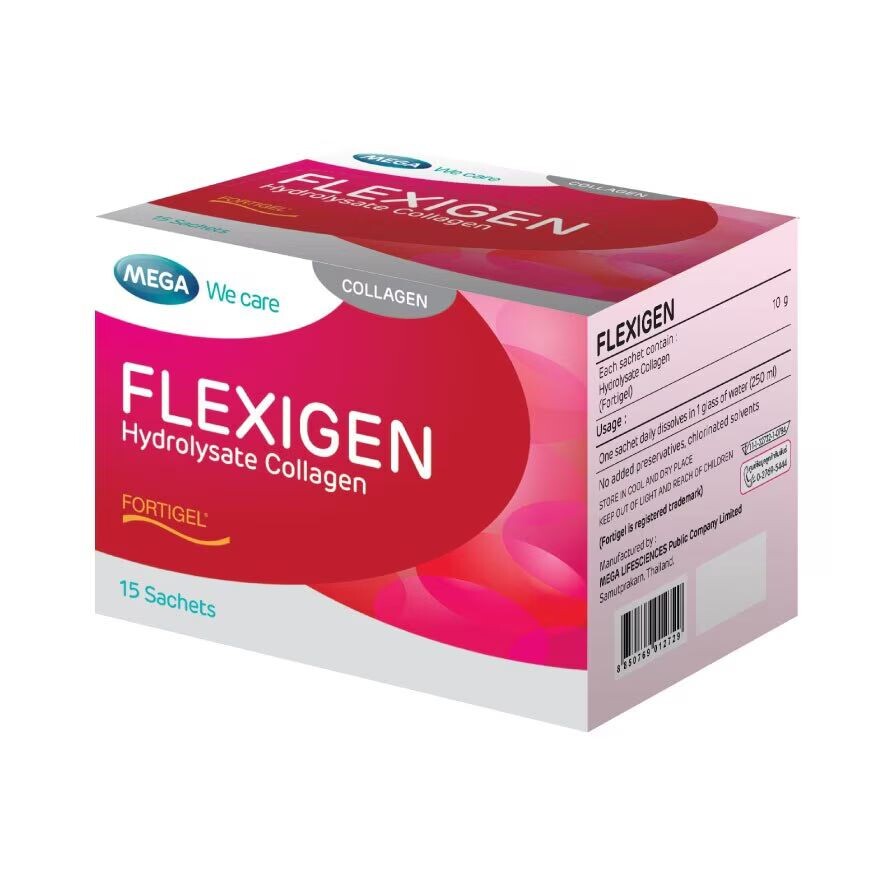 

Mega мы заботимся Flexigen Hydorlysate Collagen 15sac, Pink