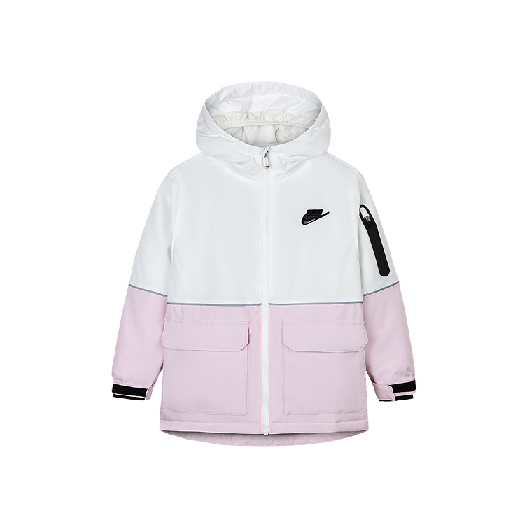 Пуховая куртка цвета сахарной ваты для детей от 3 до 7 лет Nike, cotton candy — фото 3