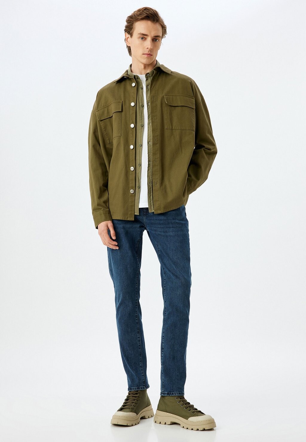

Джинсы облегающего кроя BRAD SLIM FIT Koton, серый