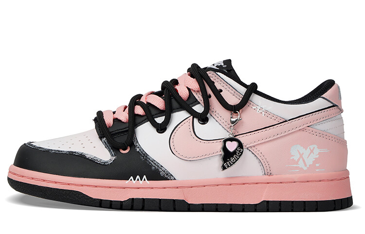 

Кроссовки Nike Dunk Skateboarding Shoes Women's Low-top Black/powder, черный/розовый