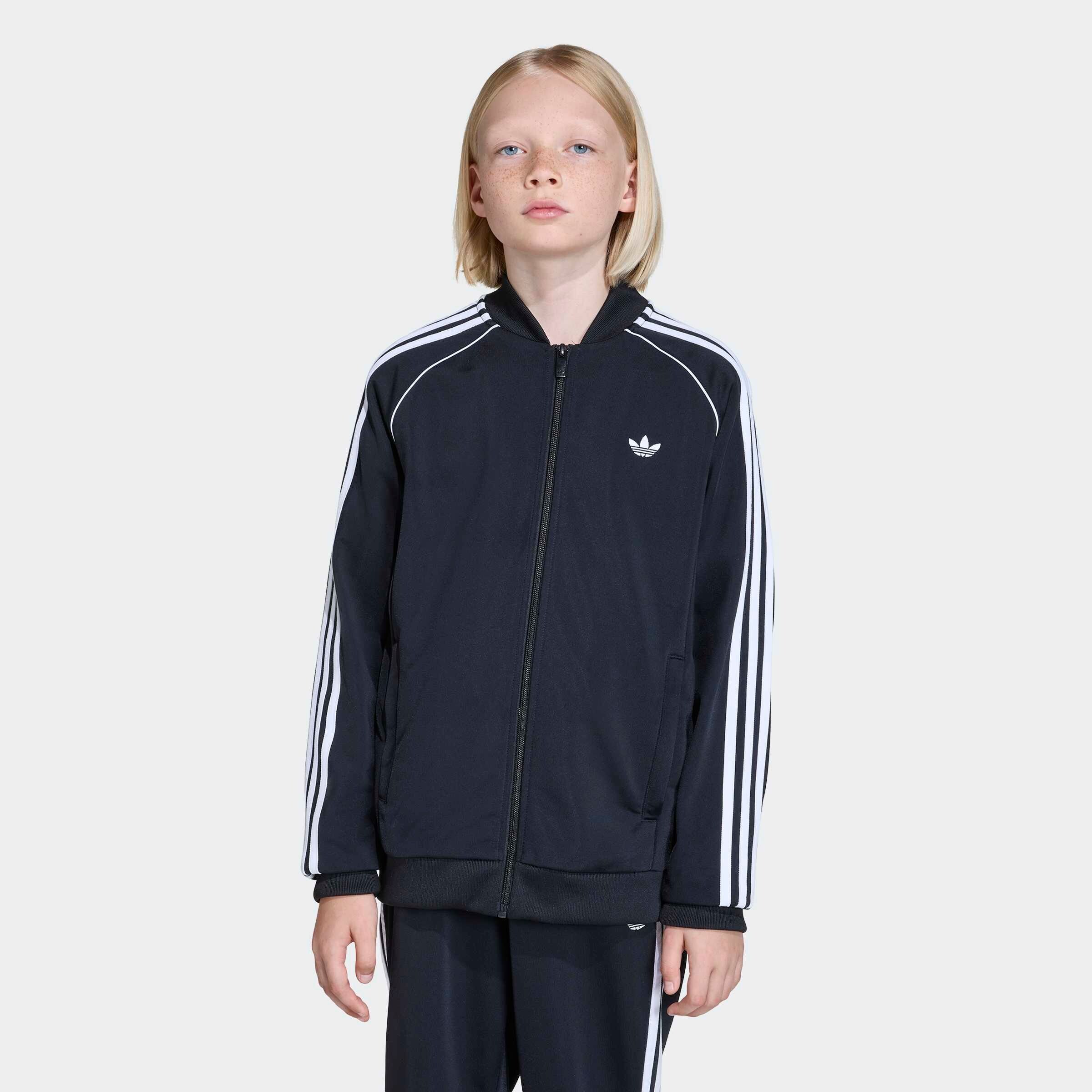 Adidas Originals Худи на молнии в черном цвете — фото 3