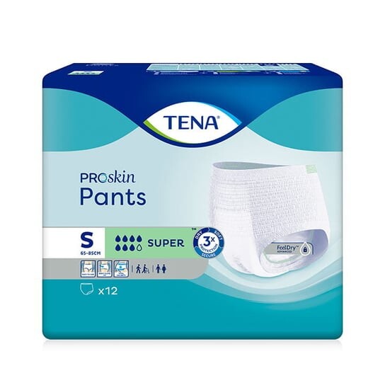 

Впитывающие трусы, супербрюки Proskin, S, 12 шт. Tena