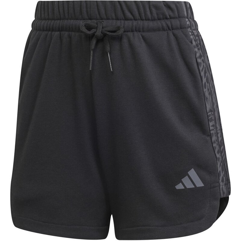 

Базовые шорты с принтом в виде трех полосок Adidas, черный