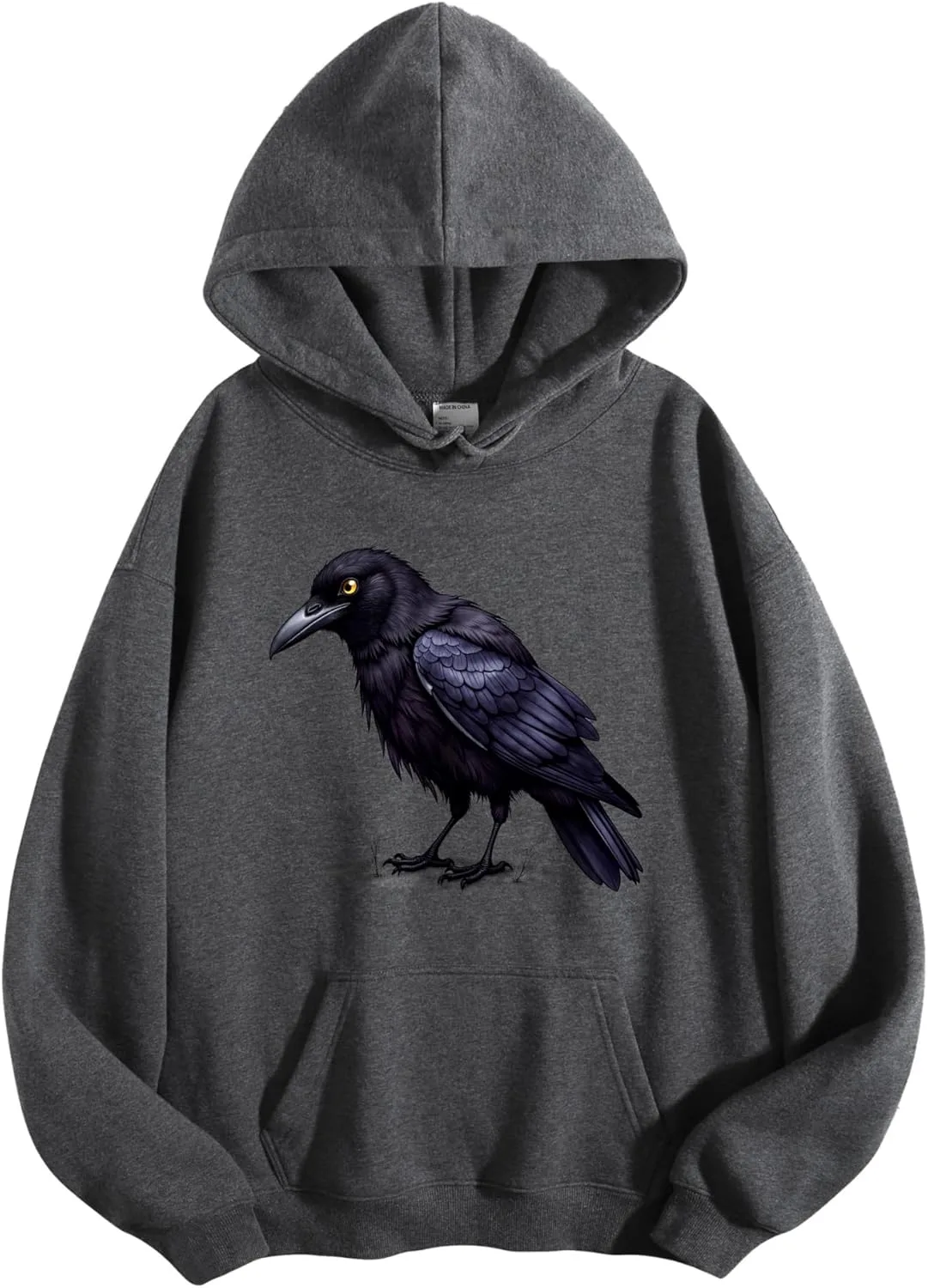 

Толстовка VETALLO с капюшоном и принтом ворон