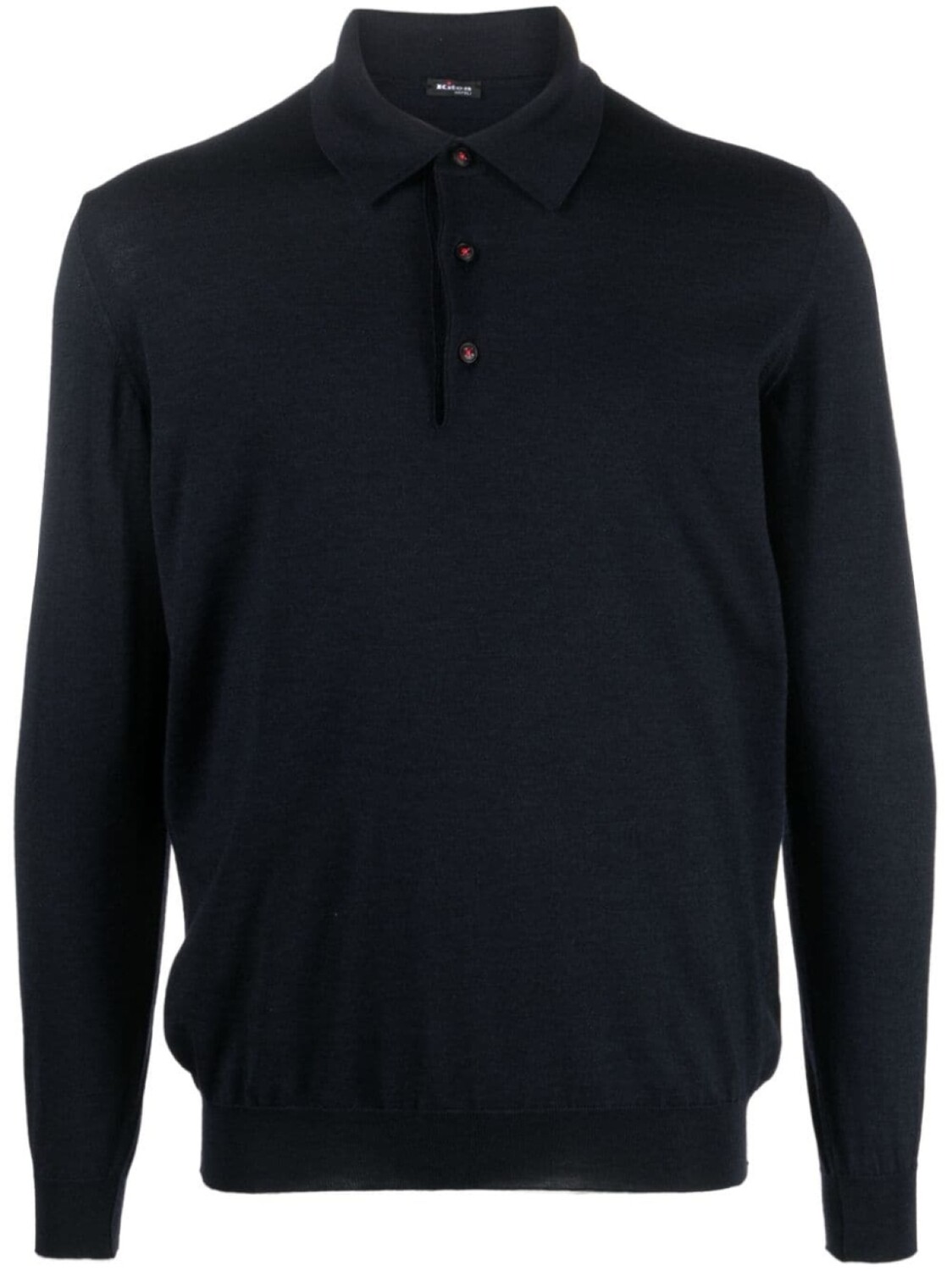 

Kiton рубашка поло с длинными рукавами, синий