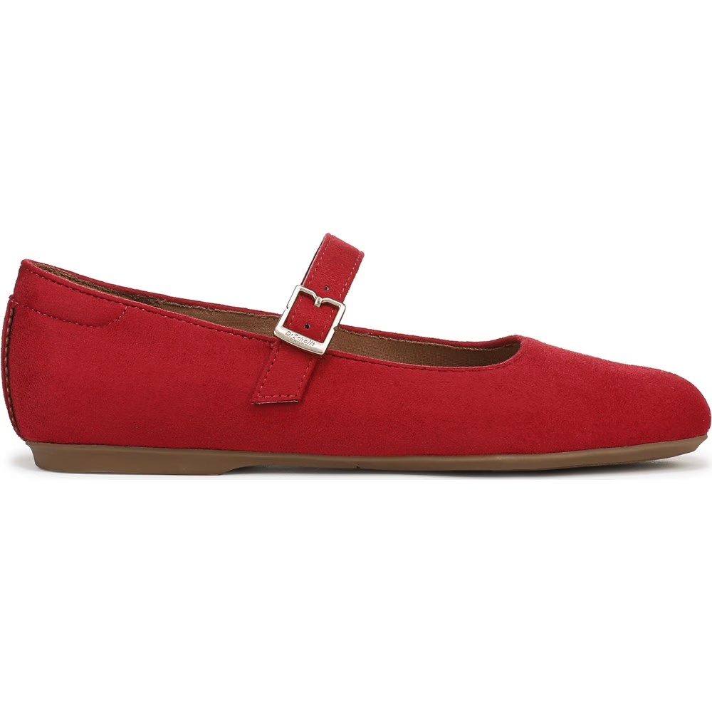 Балетки на ремешке Mary Jane Wexley от Dr. Scholl'S, red fabric — фото 2