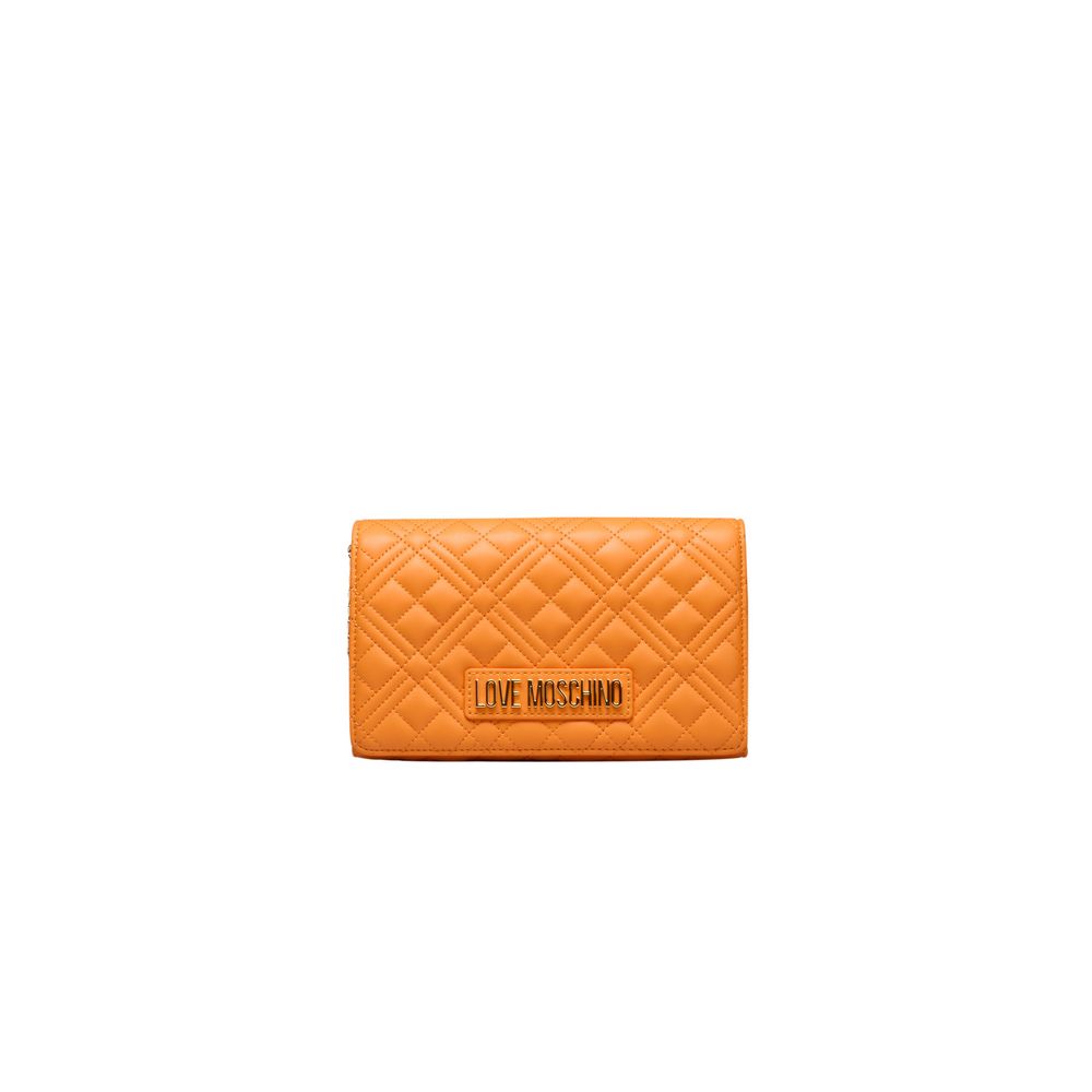 

Оранжевая полиэтиленовая женская сумка через плечо LOVE MOSCHINO
