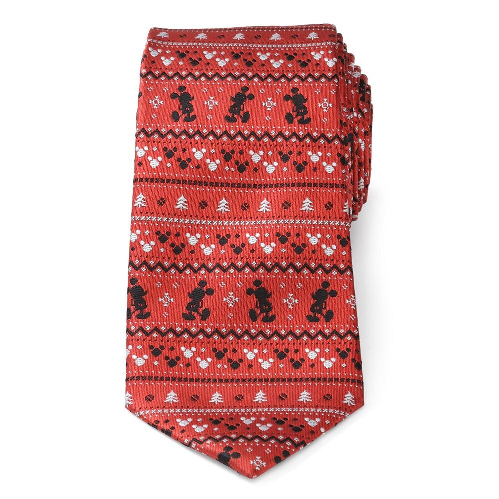 

Мужской галстук с узором Disney's, цвет Mickey Fair Isle Red