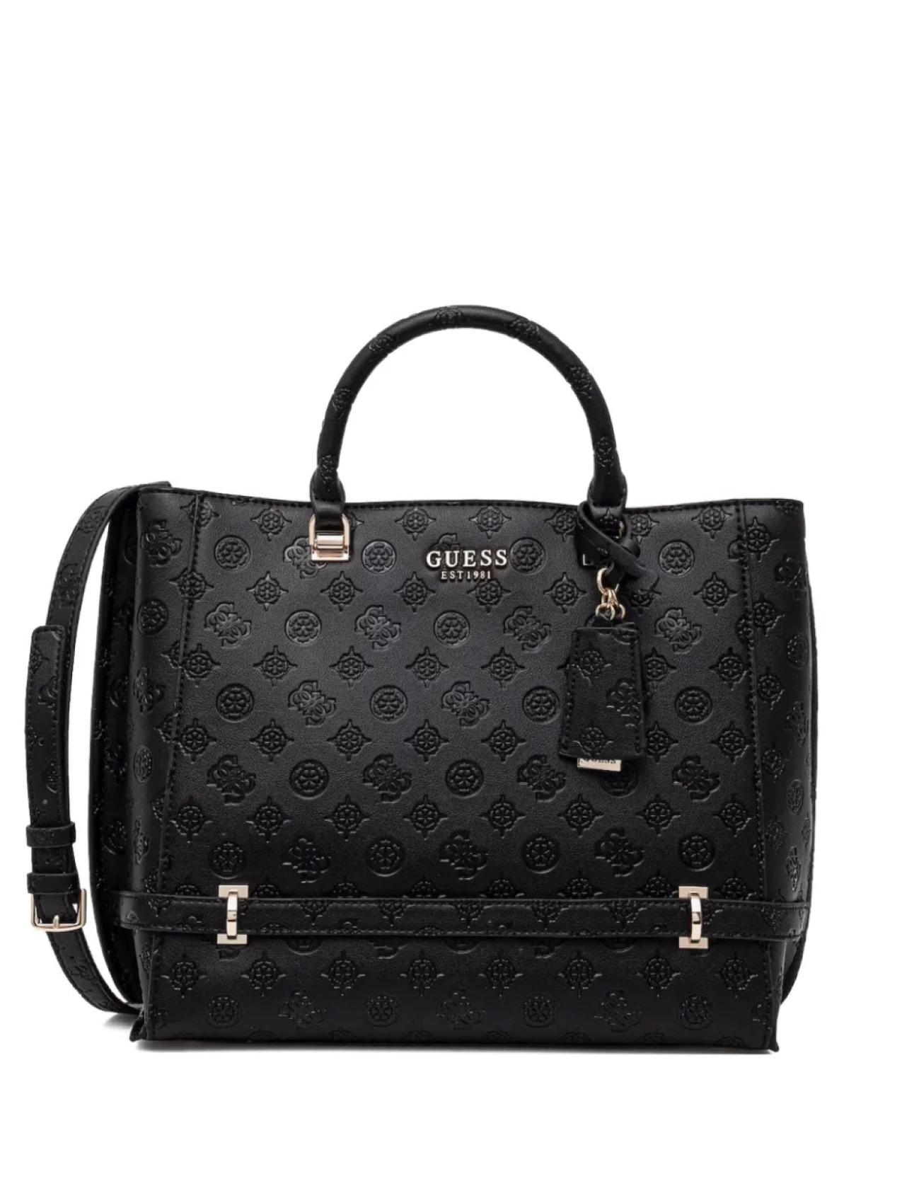 

GUESS USA сумка-тоут с тисненым логотипом, черный