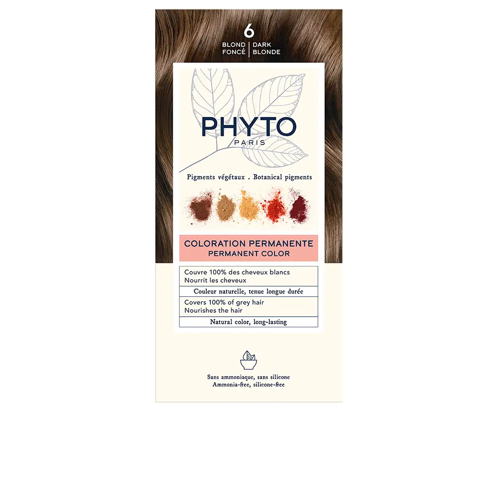 

Краска для волос Phytocolor Phyto, цвет 6-rubio oscuro, 4 шт.