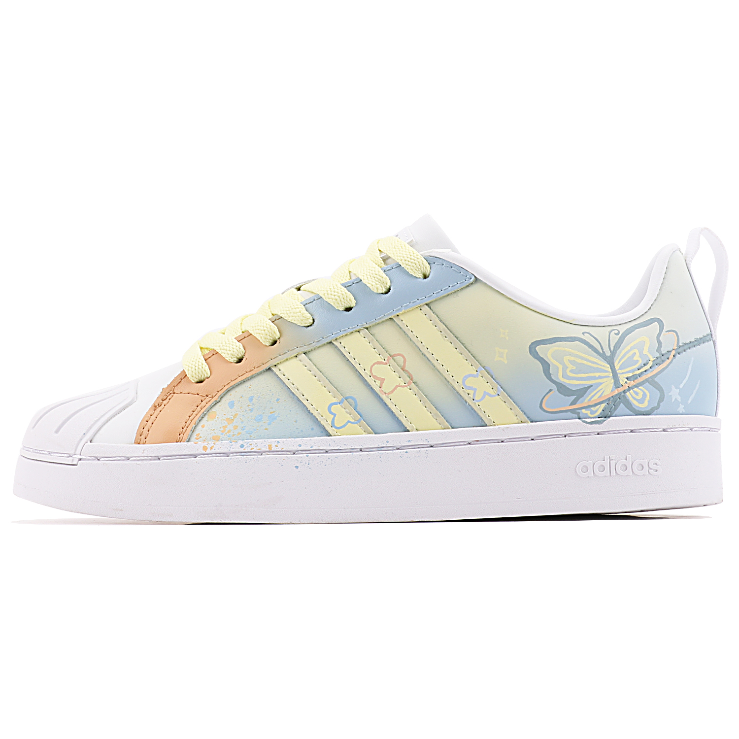 

Кроссовки adidas neo Streetcheck Skateboarding Shoes Women's Low-top Cyan/yellow/white, голубой/желтый