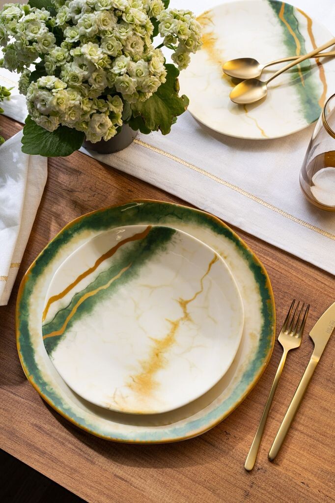 

Гермия, KAR07DB1578, набор тарелок (7 предметов), 100% ФАРФОР, 25 х 25 см Hermia Concept