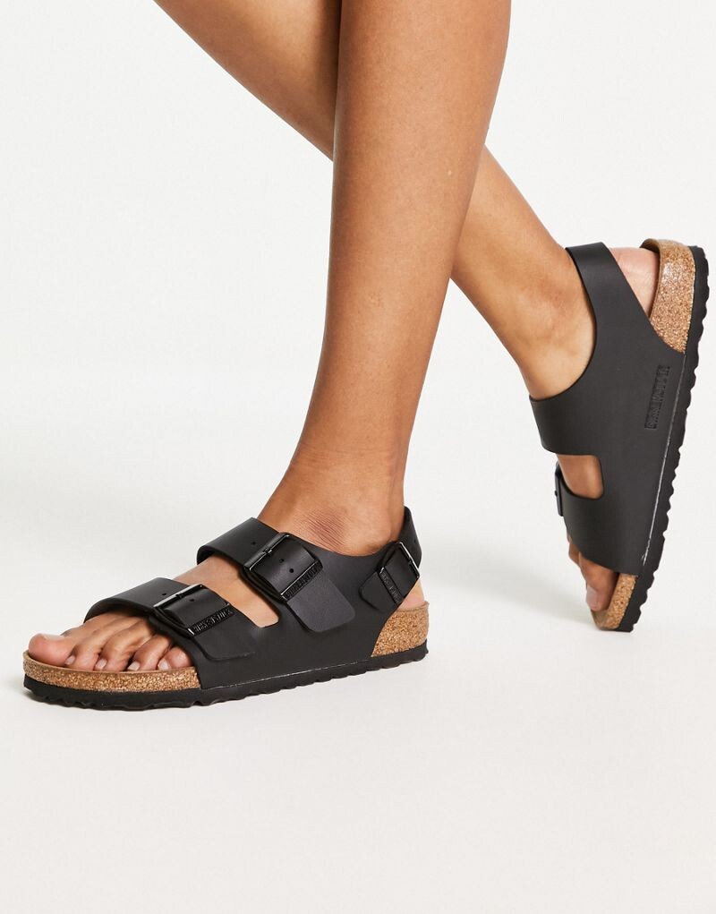 

Черные сандалии Birkenstock Milano