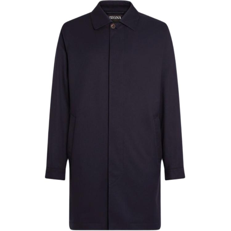 

Ermenegildo Zegna Зегна Мотор 300 кубиков Плащ, Marine Blue