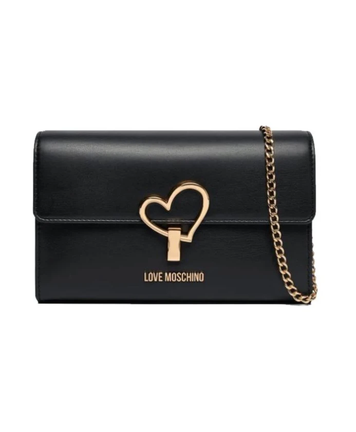 

Мягкая тканевая сумка через плечо Love Moschino, черный