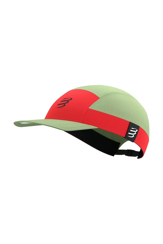 

Кепка пятипанельная с козырьком Light Compressport, зеленый