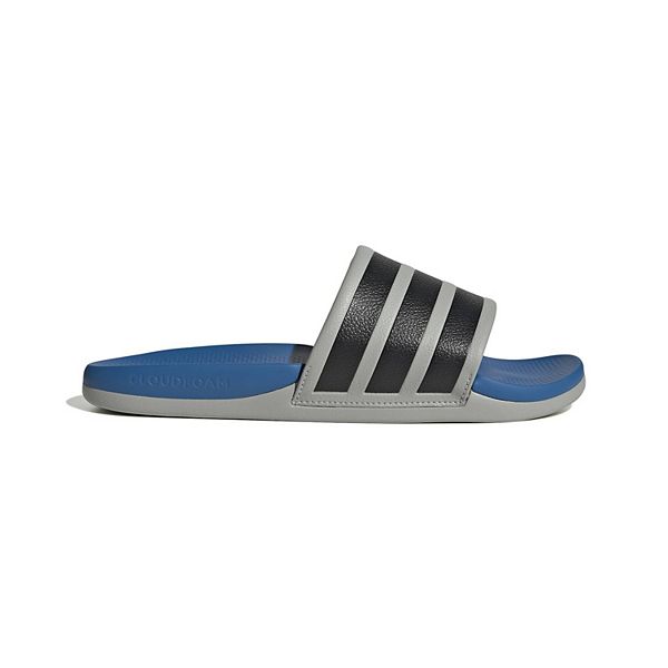 Сланцы Adilette Comfort 20 для мужчин Adidas, Gray Black Blue — фото 2