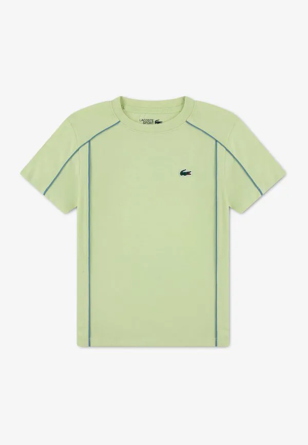 Футболка с принтом в виде канавок Lacoste, Sencha