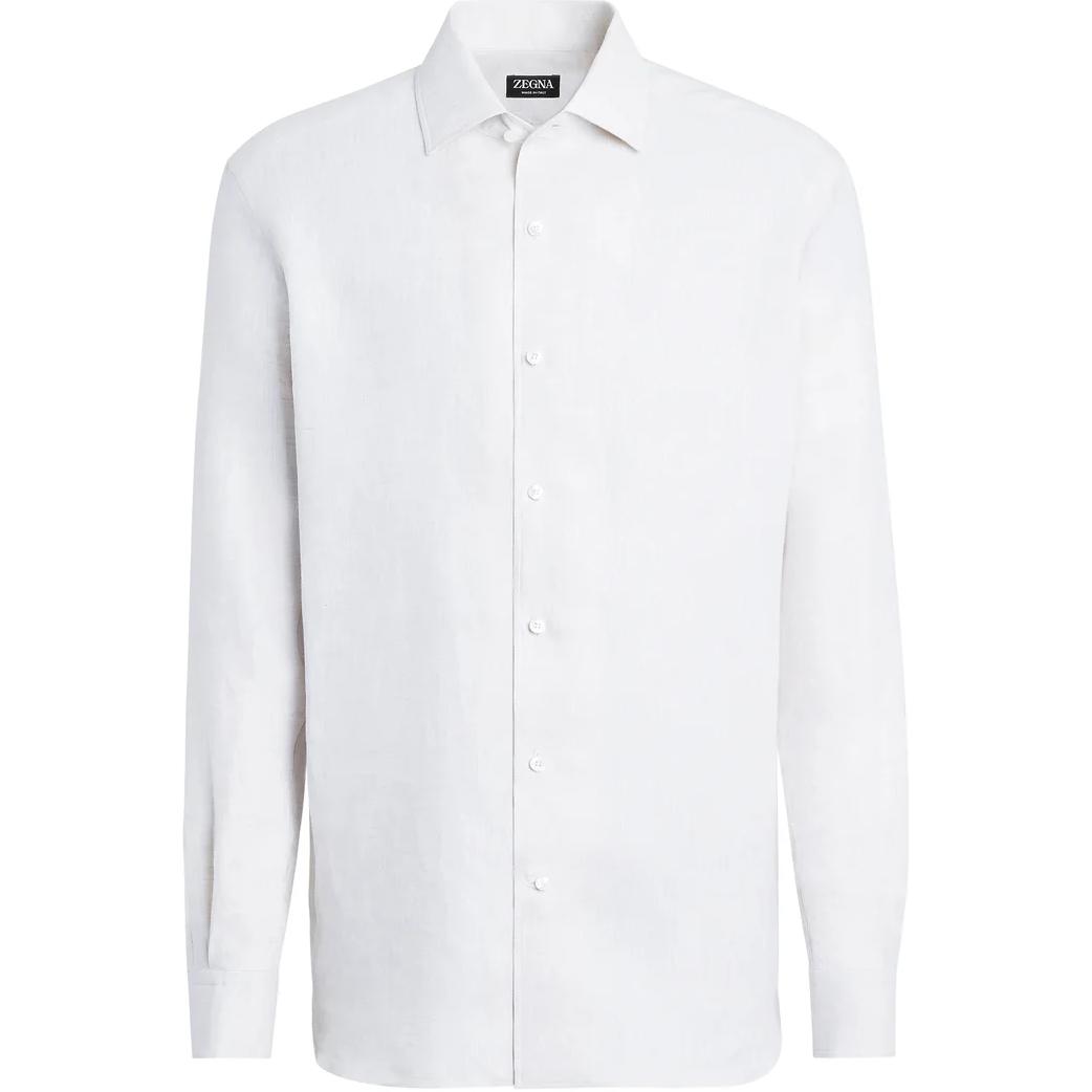 

Рубашка Zegna с длинными рукавами и пуговицами Ermenegildo Zegna, белый