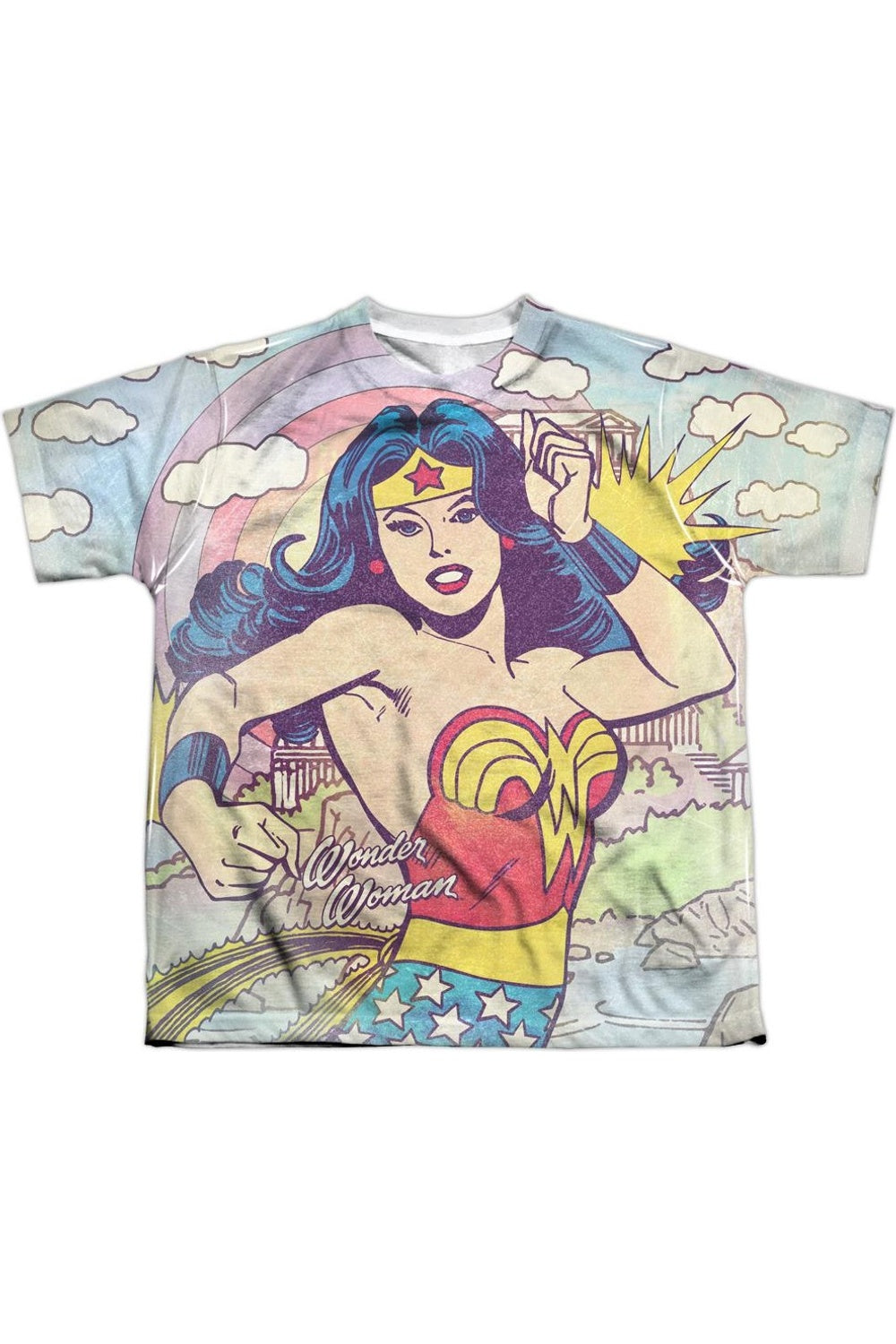 

Футболка DC Comics Hometown Girl с коротким рукавом для подростков Gildan, белый