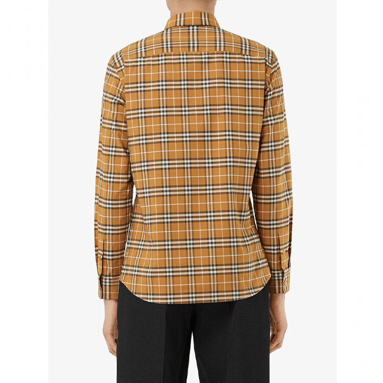 Рубашка мужская Burberry Bright toffee color — фото 2