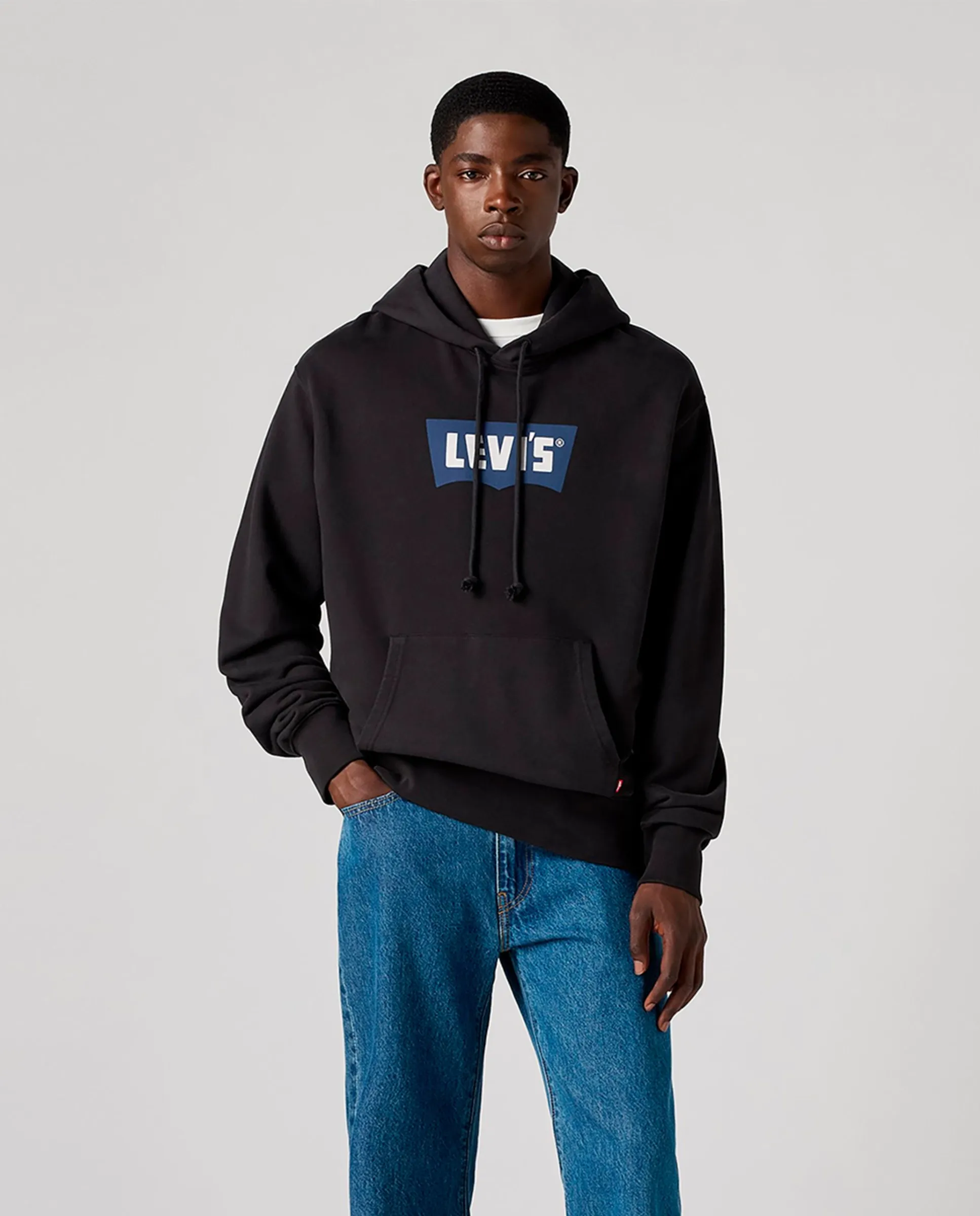 

Мужская толстовка с капюшоном и молнией Levi'S, черный