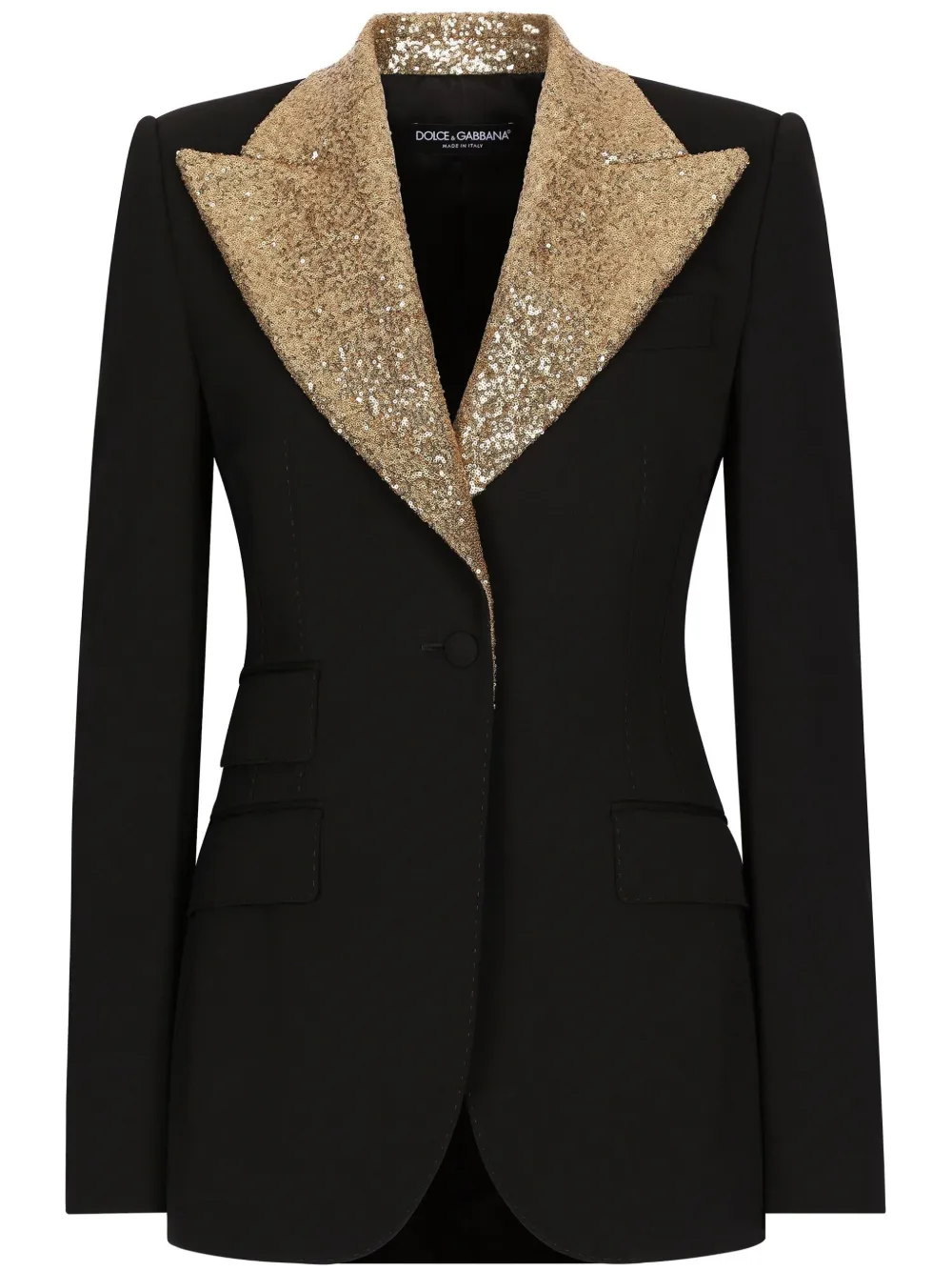 

Однобортный блейзер Turlington DOLCE & GABBANA, черный