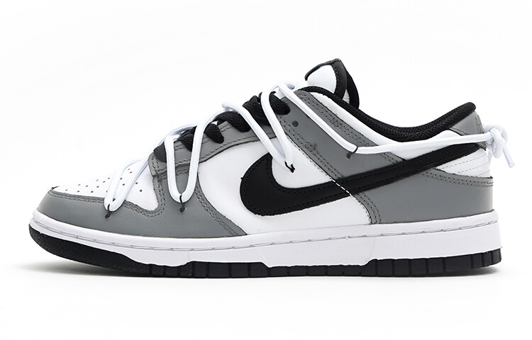 

Кроссовки Nike Dunk Skateboard Shoes Women's Low-Top White Black Gray