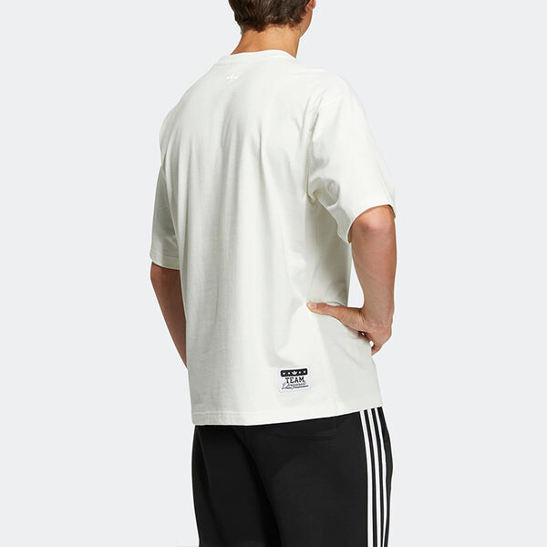Футболка оригиналы современный студенческий лозунг футболка Adidas, белый — фото 3