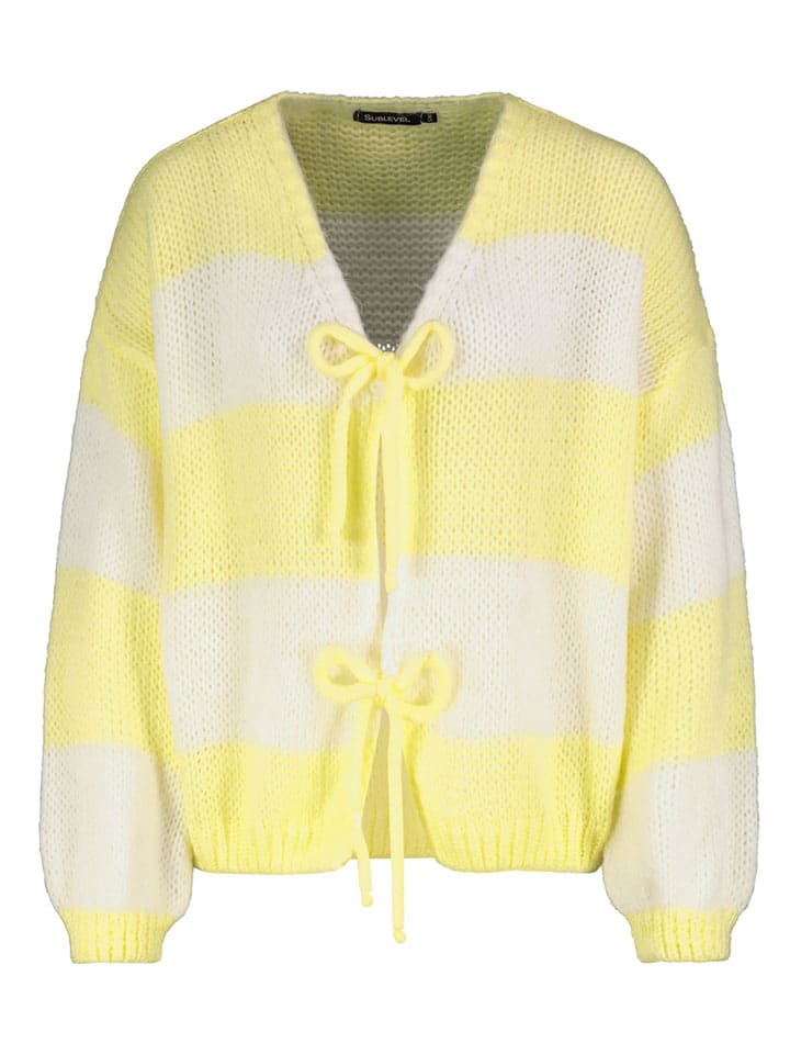 

Sublevel Кардиган желто-белого цвета