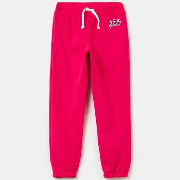 

Флисовые джоггеры с вышитым логотипом Gap, фуксия
