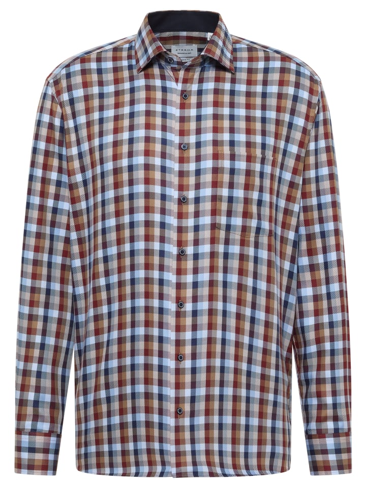 

Рубашка MODERN FIT синего цвета Eterna