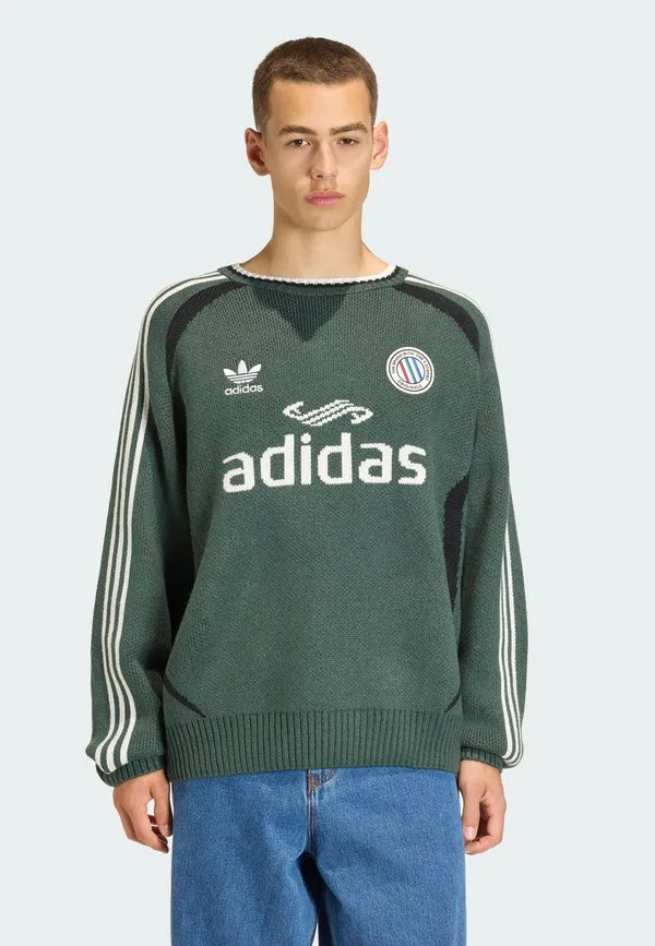 Джемпер унисекс с пуловером adicolor blokecore Adidas Originals, Mineral Green