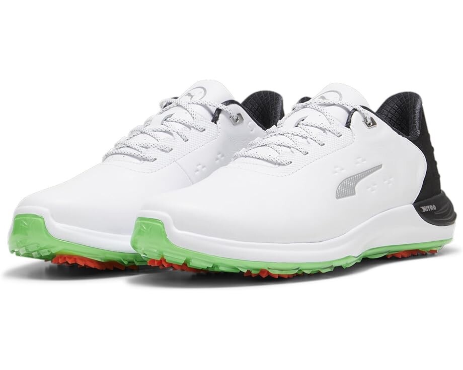 

Кроссовки PUMA Golf Phantomcat Nitro, цвет Puma White/Puma Black/Fluro Green Pes, Белый, Кроссовки PUMA Golf Phantomcat Nitro, цвет Puma White/Puma Black/Fluro Green Pes