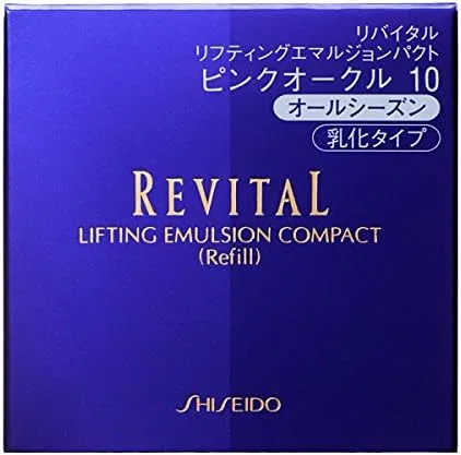 Тональная эмульсия Revital Lifting Emulsion Pact, Shiseido, оттенок Pink Ochre 10, 0.4 oz (13 г) — фото 2