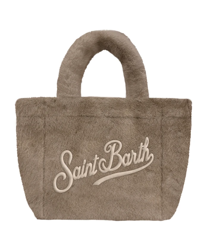 

Мягкая меховая сумка Colette Mc2 Saint Barth, серый