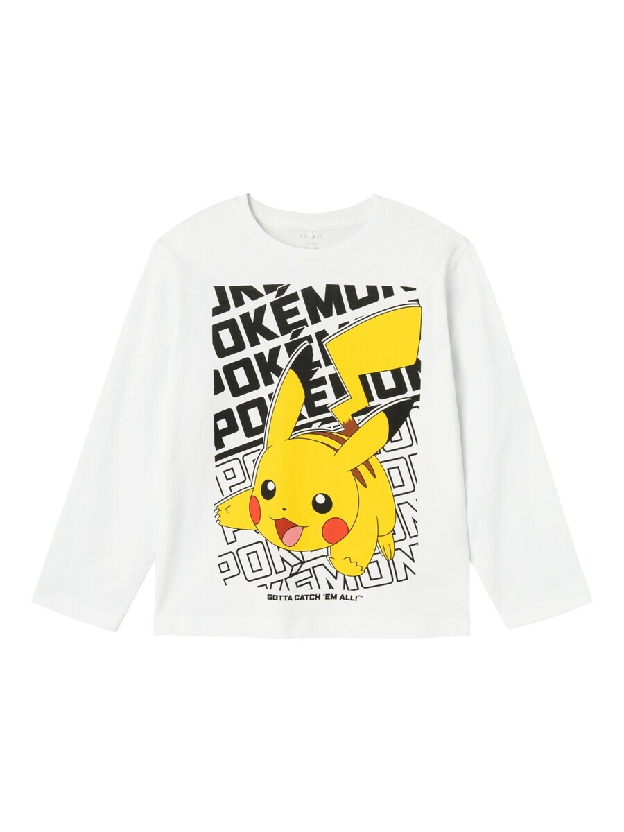 

Лонгслив NAME IT Shirt NKMAmas Pokemon, белый