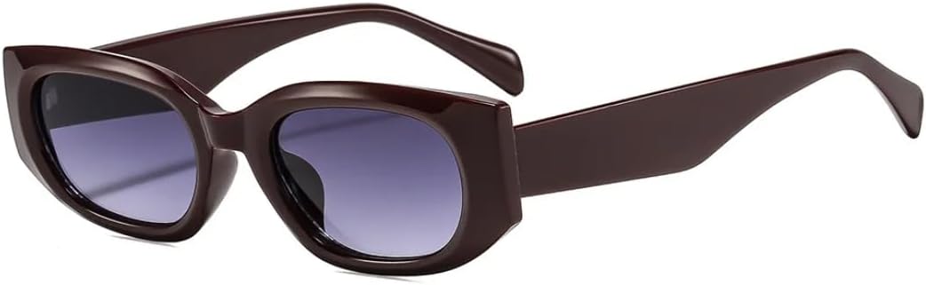 

Модные ретро-солнцезащитные очки маленького овального размера для женщин и мужчин с металлическими шарнирами, роскошные очки с защитой от УФ-излучения UV400 TYUVIVO, Red