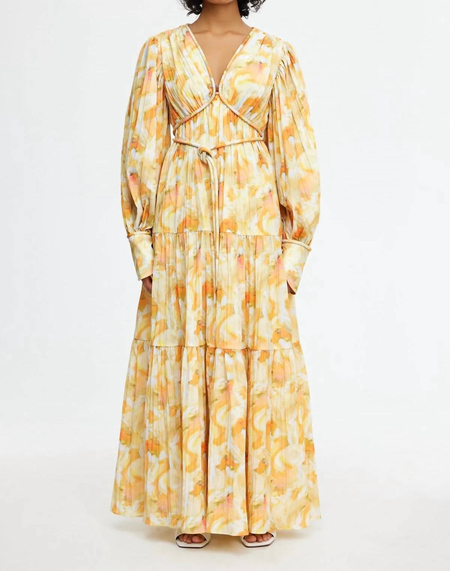 

Платье Redford Maxi в цвете Ochre Cloud ACLER