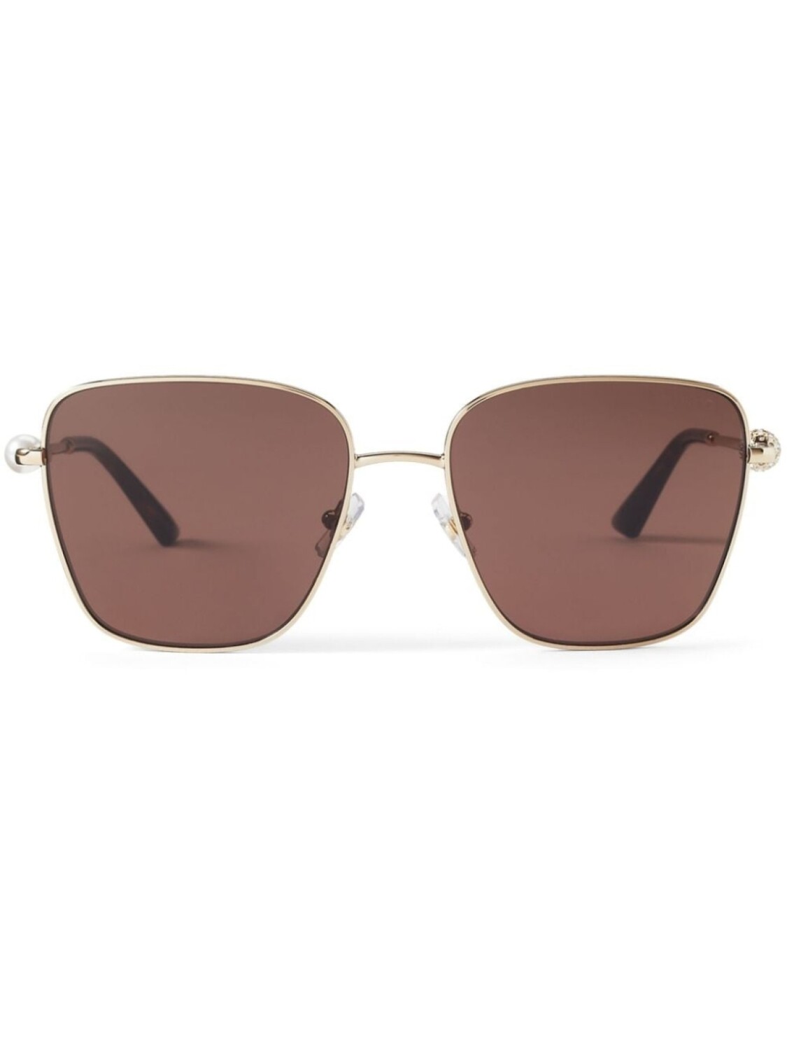 

Солнцезащитные очки Pua в квадратной оправе Jimmy Choo Eyewear, золотистый
