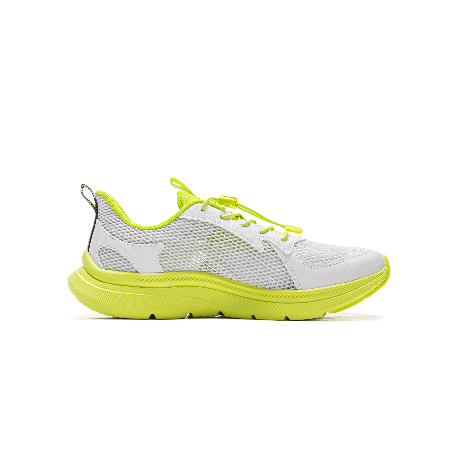 LINING YOUNG Кроссовки для бега Shock Absorbers Rebound Low top бело-желтые детские — фото 3
