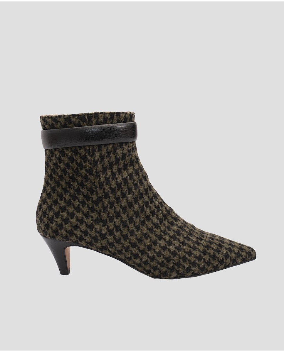

Женские зеленые кожаные ботильоны Mr. Mac Shoes, черный