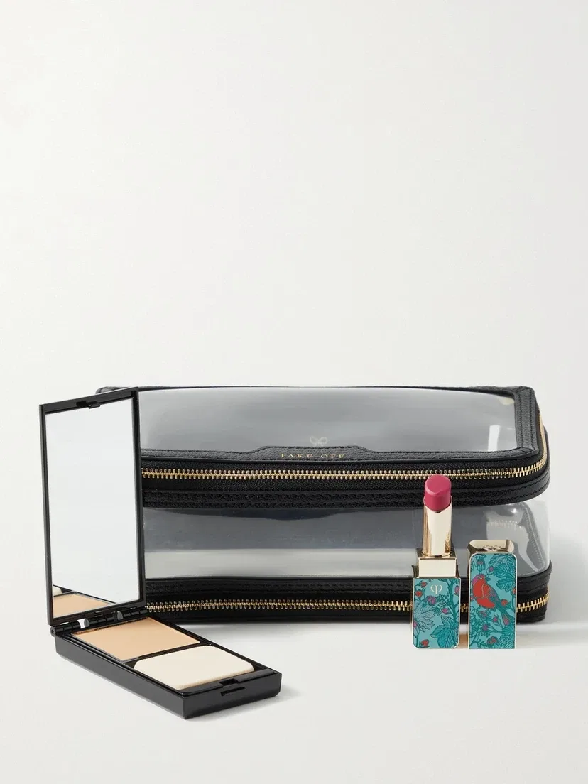 Косметичка In-Flight из ПВХ с отделкой из кожи Anya Hindmarch, прозрачный — фото 2