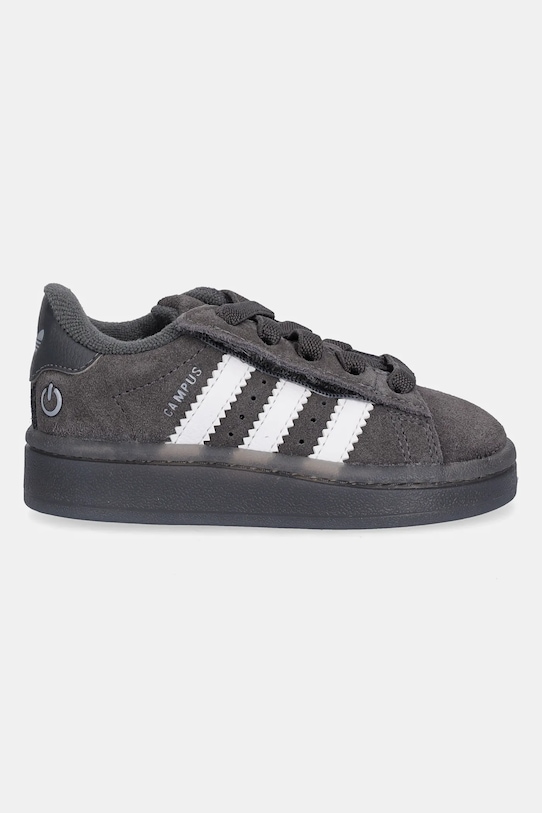 Детские замшевые кроссовки CAMPUS 00s LED LIGHTS Adidas Originals, серый — фото 2