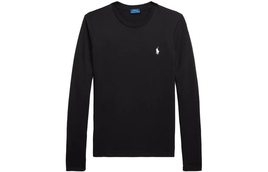 Футболка с вышитым логотипом Polo Ralph Lauren, черный — фото 3