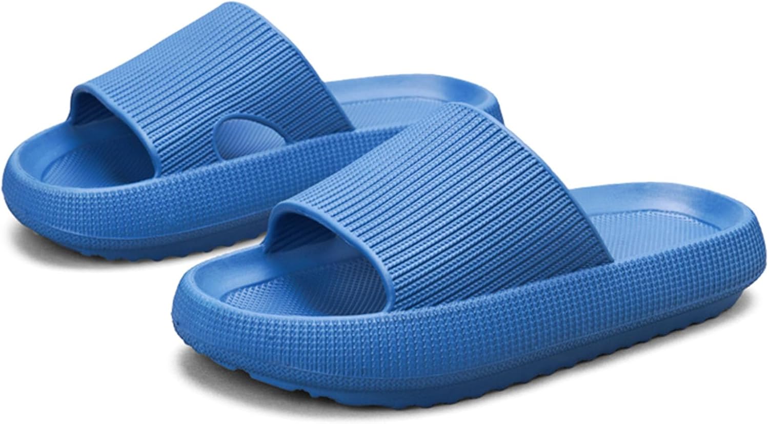 

Тапочки-пантолеты XMISTUO с подушкой, Шлепацы для женщин и мужчин, домашние шлепки, душевые тапочки, мягкая летняя обувь для пляжа, нескользящие тапочки для дома и улицы, синий