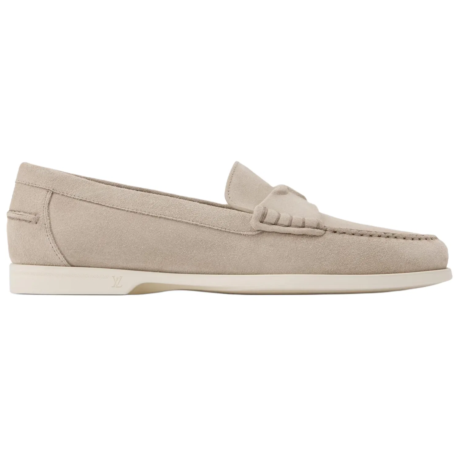 LOUIS VUITTON Croisette Suede Casual Leather Shoes Men's Gray — фото 3