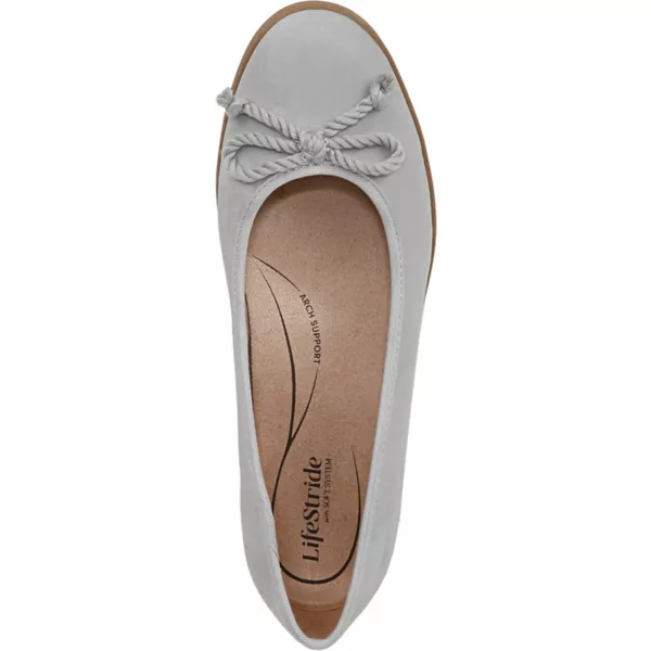 Балетки Maura для женщин из искусственной кожи на плоской подошве Lifestride, цвет gray faux leather — фото 4