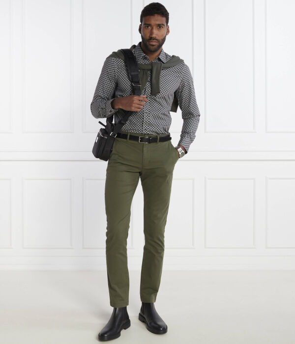 Брюки-чиносы Tommy Hilfiger Slim Fit, зеленый — фото 2