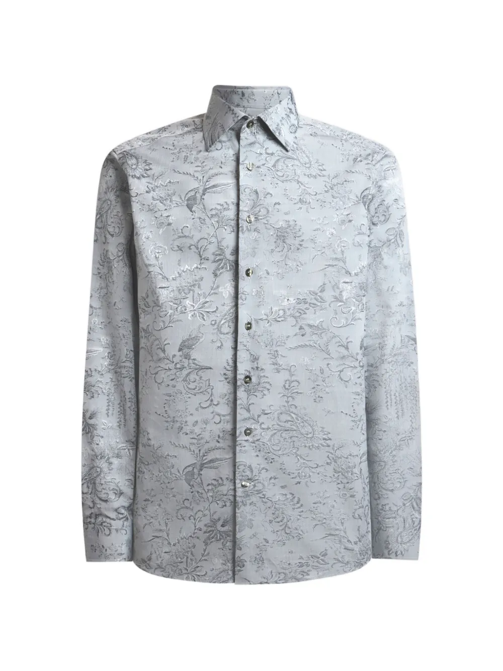 

Жаккардовая рубашка с узором пейсли Etro, серый